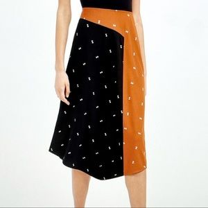 - NWT Alfani Asymmetrical Twin-Print Skirt